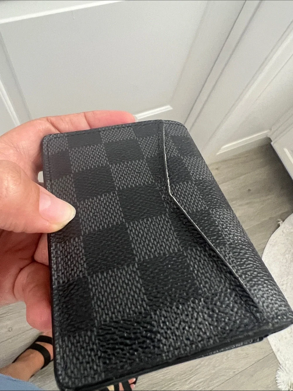 Louis Vuitton Black Checkered Card & Key Holder Autenthic!!!!!!!!
